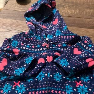 Euc carters 6month size full zip fleece jacket